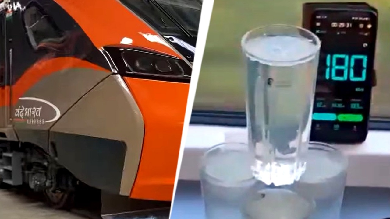 Video: Vande Bharat Sleeper aces 180 kmph trial, water test proves ride stability