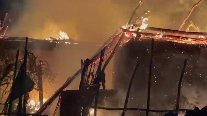 Massive fire breaks out in Andhra village, 32 houses gutted; gas leak suspected