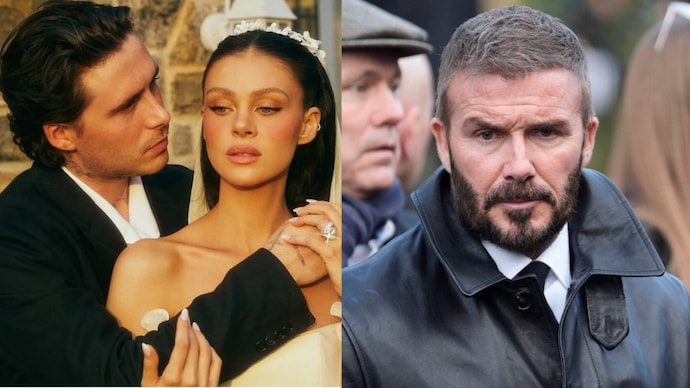 David Beckham ignored the question on Brooklyn (Photo: Instagram/Brooklyn Beckham, AP) David Beckham walks away from questions over Brooklyn's explosive family claims