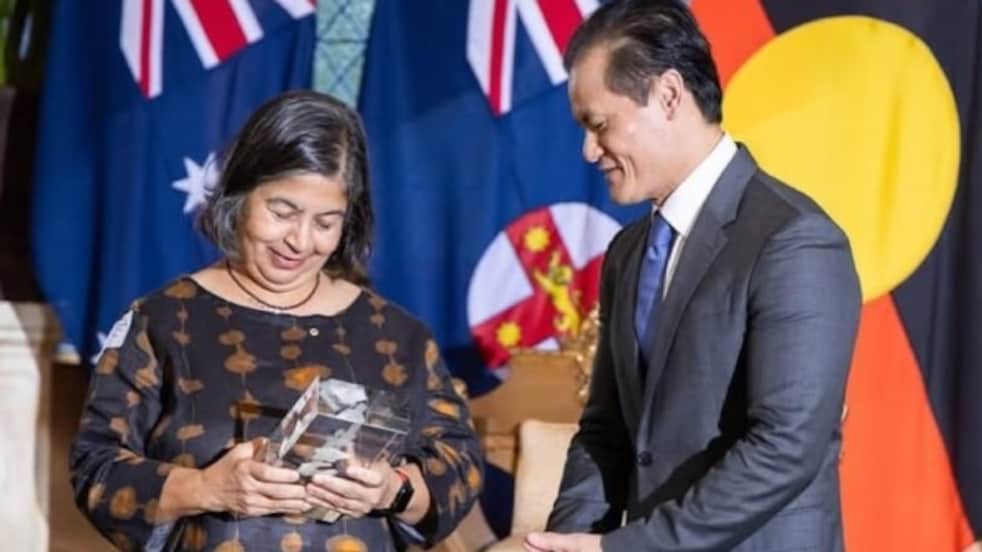 How mathematics helped Nalini Joshi earn New South Wales Scientist of the Year title?
