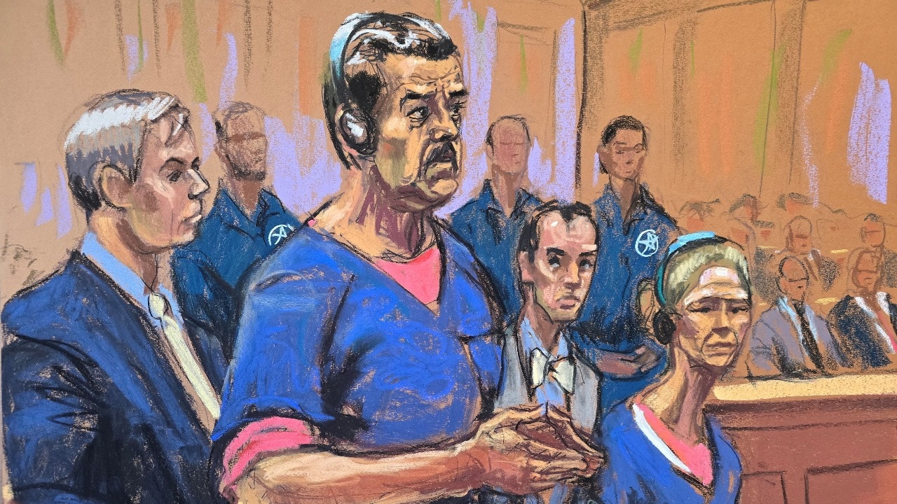 Courtroom sketch captures defiant Maduro as he faces life-term charges in US