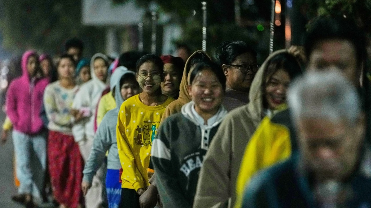 Myanmar holds second round of voting in military's lopsided 1st general election