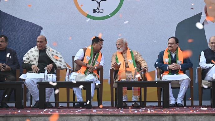 Nitin Nabin takes charge as BJP president, youngest to lead party - India Today