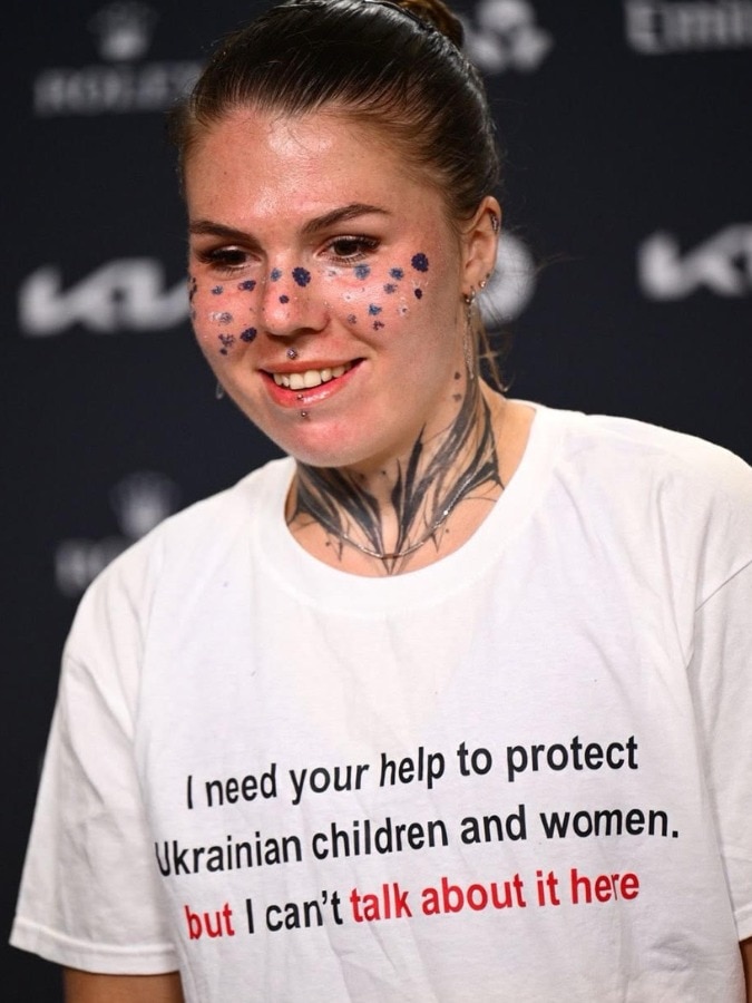 After Australian Open loss, Oleksandra Oliynykova delivers moving tribute and plea for Ukraine - India Today