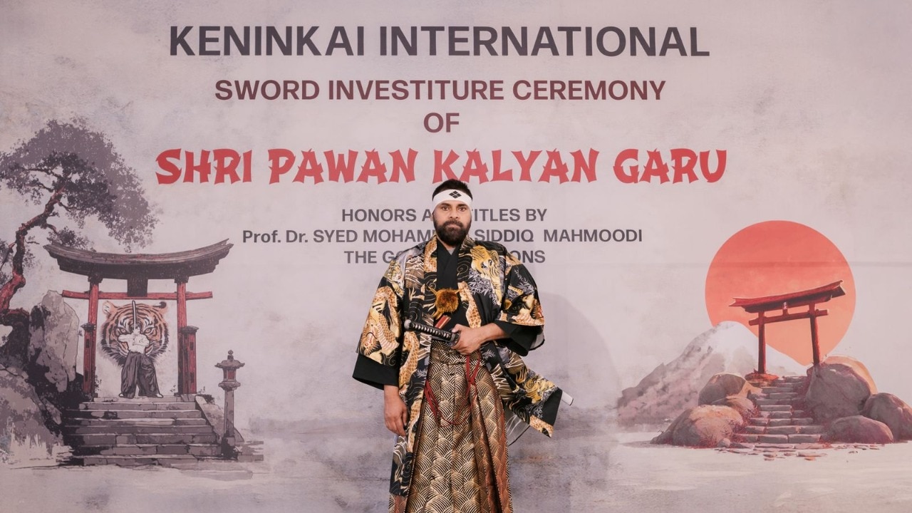 Pawan Kalyan honored with the title of Tiger of Martial Arts, Kenjutsu included