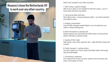 Why Netherlands is the best place to work: Indian man's viral post Why Netherlands is the best place to work: Indian man's viral post