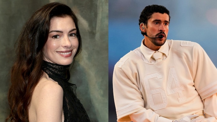 Anne Hathaway reacts to Bad Bunny's historic Super Bowl show (Photo: AFP/AP) Anne Hathaway supports Bad Bunny's message of love, unity at Super Bowl show