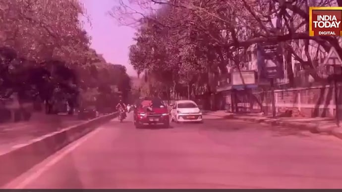 Bengaluru driver speeds off with man on bonnet in road rage incident on Old Airport Road Bengaluru road rage