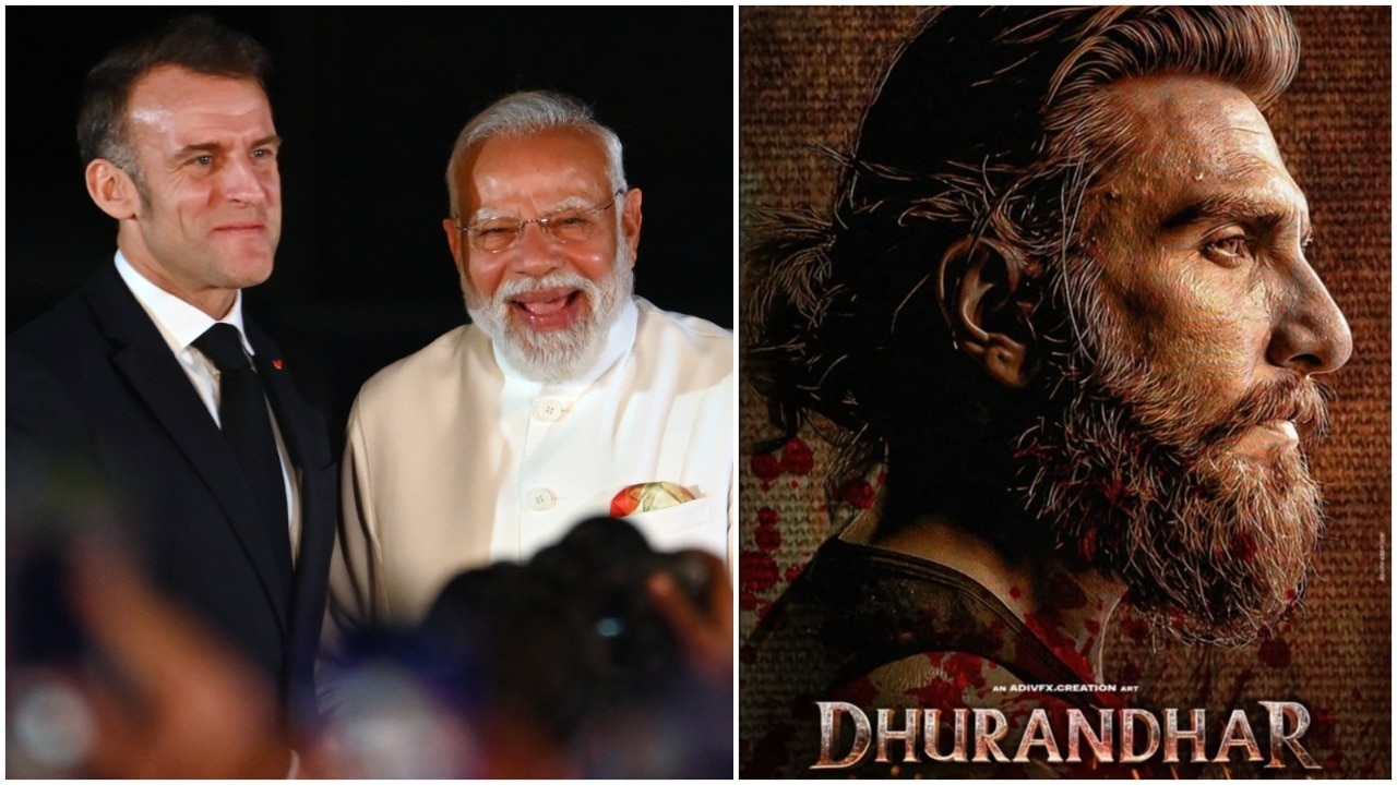 Macron's India farewell video has a Dhurandhar twist, internet calls it 'goated'