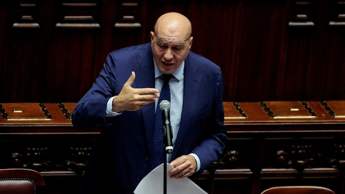 Italy's Defence Minister Guido Crosetto and his family were visiting Dubai for holidays when the Middle East erupted into tensions between US-Israel and Iran. (Reuters photo) Guido Crosetto