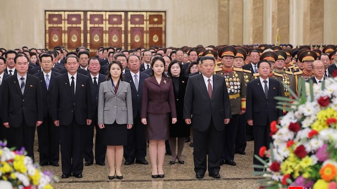 North Korean leader Kim Jong Un, his wife Ri Sol Ju and their daughter Kim Ju Ae visit the Kumsusan Palace of the Sun to mark the New Year, in Pyongyang. (Reuters) North Korean leader Kim Jong Un, his wife Ri Sol Ju and their daughter Kim Ju Ae visit the Kumsusan Palace of the Sun to mark the New Year, in Pyongyang. (Reuters)