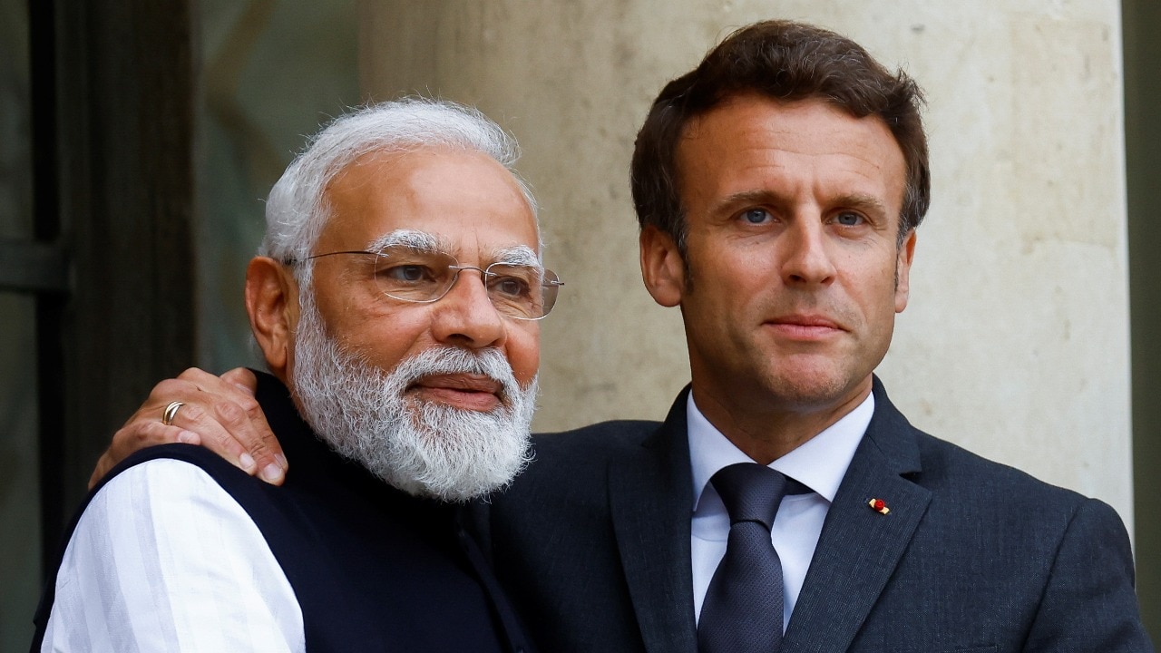 Macron arrives in Mumbai on India visit, AI and defence boost on agenda