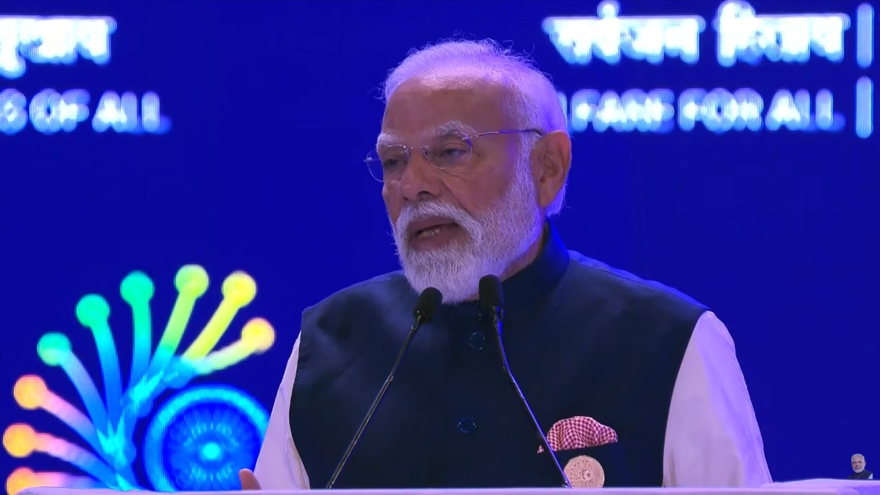 PM Modi outlines MANAV vision at mega summit, calls for democratisation of AI