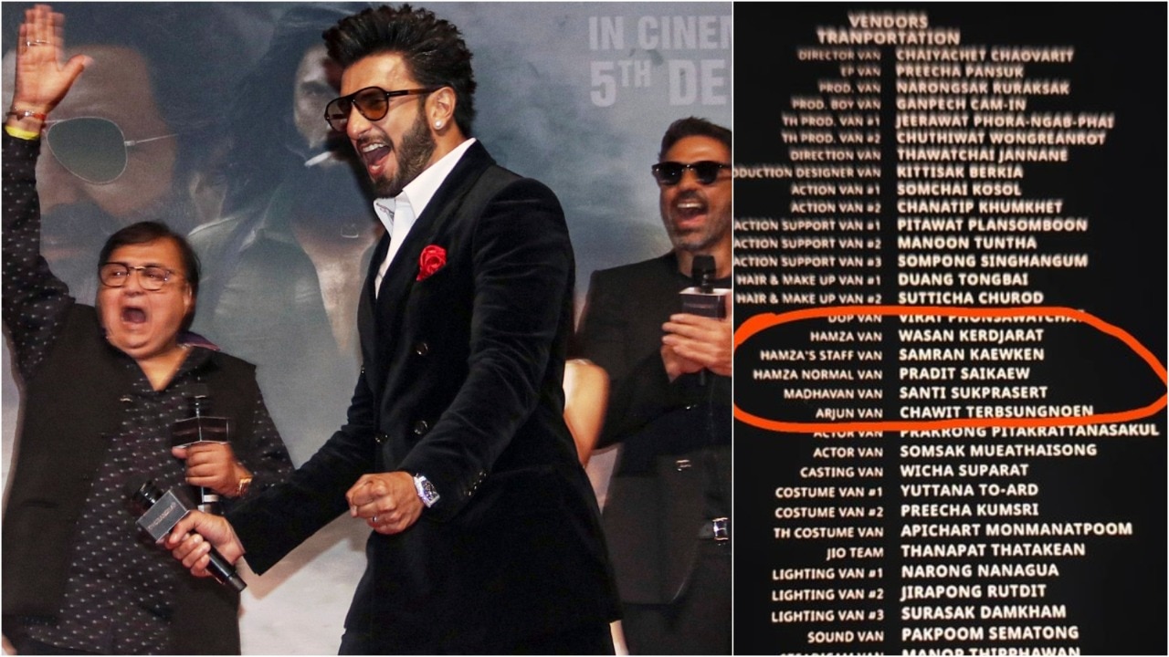 Did Dhurandhar's end credits confirm Ranveer Singh's multiple vanity vans?