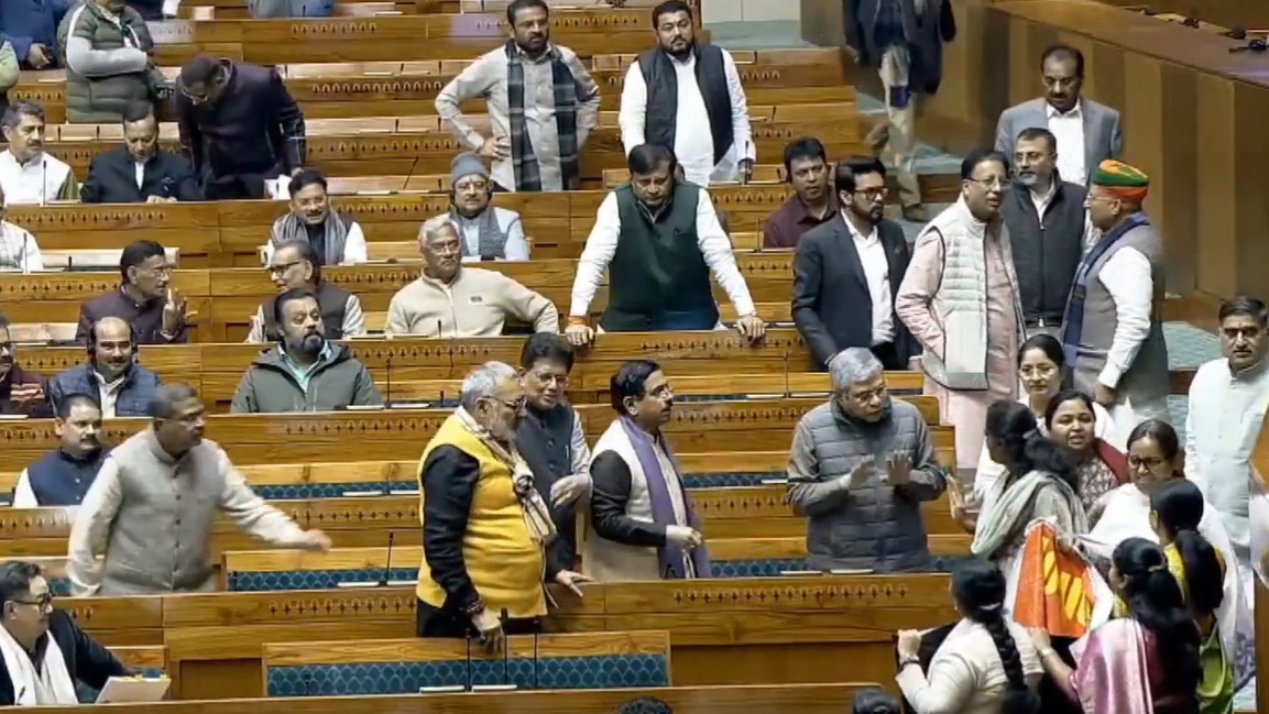 Women MPs near PM's chair, chaos: Rijiju shares video of Feb 4 Parliament showdown