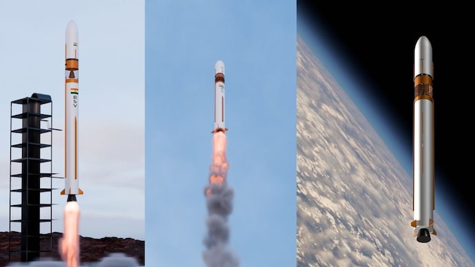Agasthya-1 is Bharath Space Vehicle (BSV)'s 28-metre two-stage rocket powered by liquid oxygen and kerosene engines, designed to carry small satellites to low Earth orbit. (Photo: Bharath Space Vehicle) Agasthya-1 is Bharath Space Vehicle (BSV)'s 28-metre two-stage rocket powered by liquid oxygen and kerosene engines, designed to carry small satellites to low Earth orbit. (Photo: Bharath Space Vehicle)