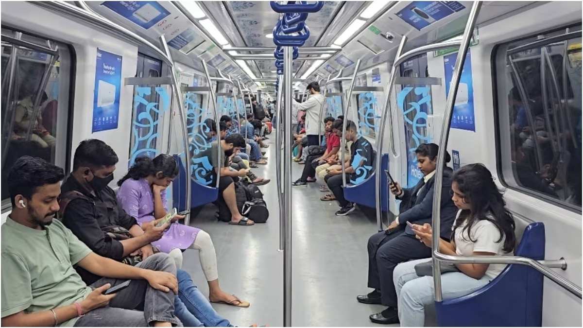 Bengaluru Man's Metro Passenger Types Go Viral