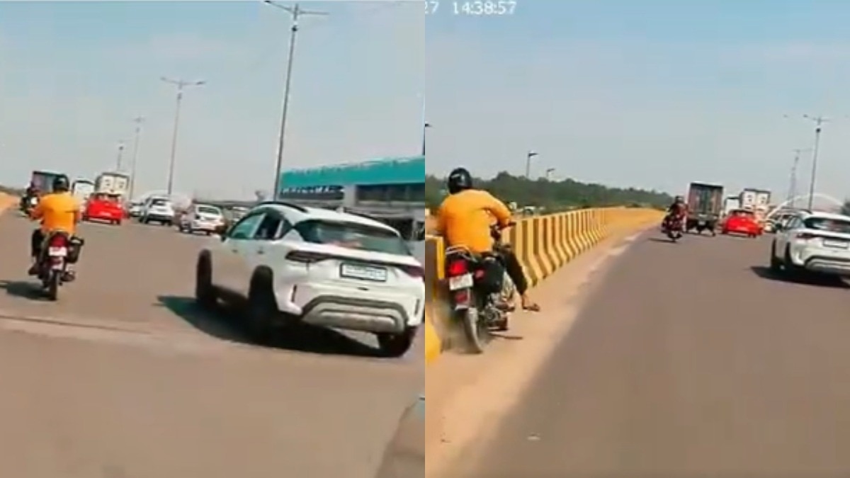 Child hurls water balloons at commuters in Delhi, nearly knocks biker off