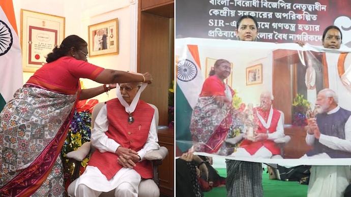 BJP rebuts Mamata Banerjee’s claim on President standing during Bharat Ratna ceremony. BJP rebuts Mamata Banerjee’s claim on President standing during Bharat Ratna ceremony