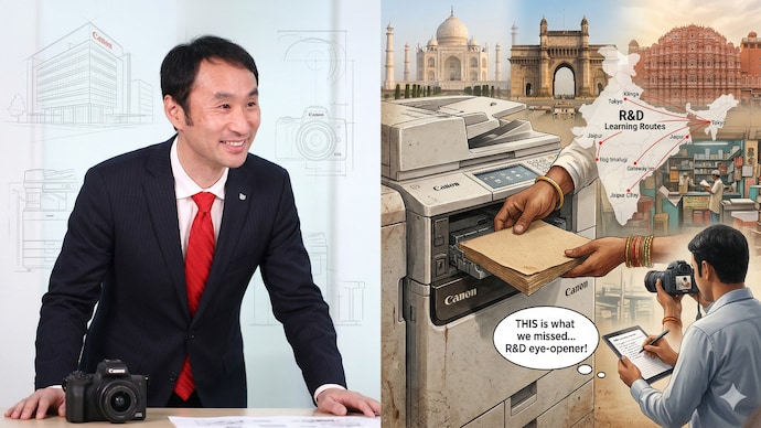 Toshiaki Nomura, President and CEO of Canon India (Representational image made by AI) Canon
