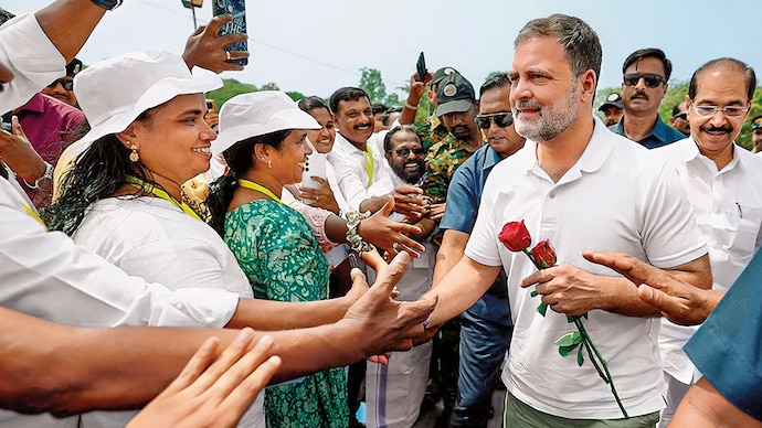 KERALA CONNECT: Congress leader Rahul Gandhi at Kollam, March 6 (Photo: ANI)