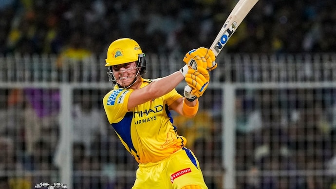 CSK injury woes deepen as Dewald Brevis ruled out of RR clash due to side strain (PTI Photo) Dewald Brevis