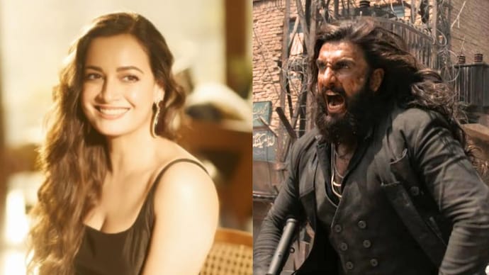 Dia Mirza and Ranveer Singh in frame. (Photo: Instagram)