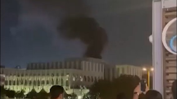 Video: Thick smoke over US Consulate in Dubai after drone hits parking lot amid war