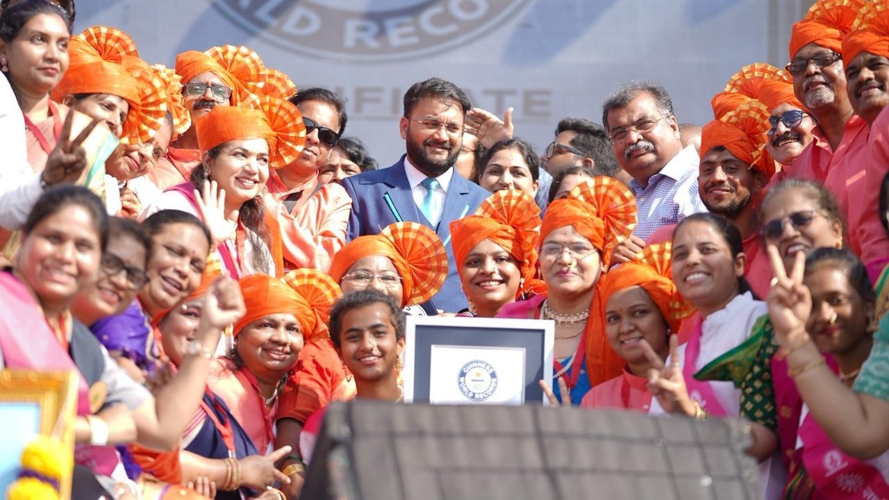 Maharashtra Women Set Guinness World Record with 9,111 Synchronised Lezim Performers on International Women’s Day – Maharashtra News