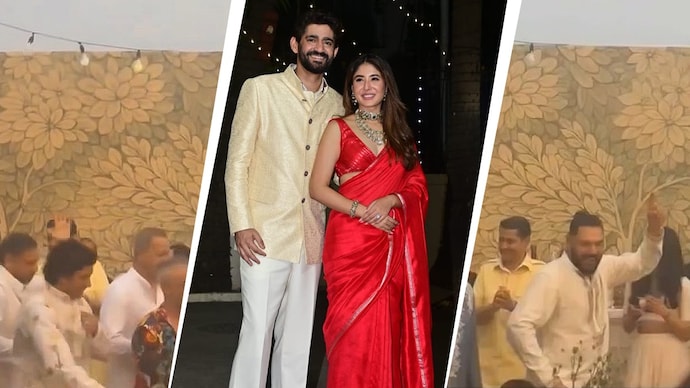 Kritika Kamra-Gaurav Kapoor wedding video photos Inside video of Kritika Kamra-Gaurav Kapoor wedding: Yuvraj, Sehwag, Farhan's amazing dance moves
