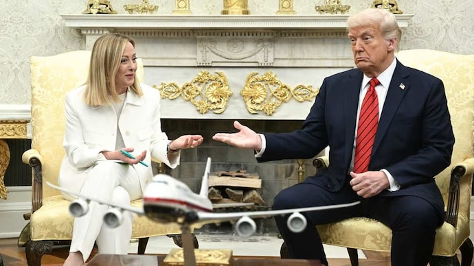 Italy PM Georgia Meloni and Donald Trump Italy PM Georgia Meloni and Donald Trump