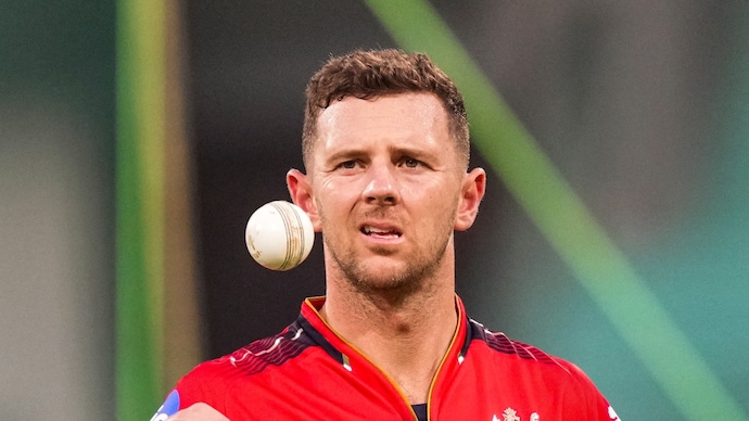 Hazlewood's availability remains uncertain in IPL 2026 first few matches. (courtesy: PTI) PTI05_26_2025_000372B.jpg