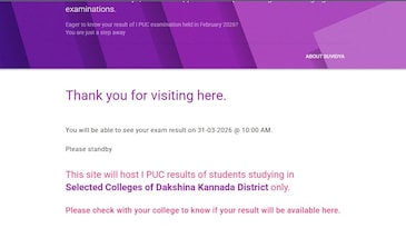 Karnataka 1st PUC Result 2026 to be out tomorrow at 10 am. Here's how to check scorecards Karnataka 1st PUC Result 2026 to be out tomorrow at 10 am. Here's how to check scorecards