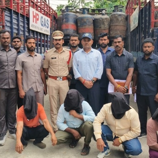 Illegal LPG racket busted in Hyderabad; 10 arrested, 414 cylinders seized