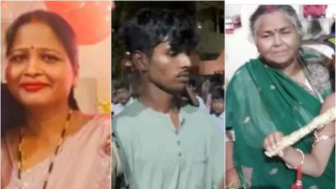 Lucknow woman and her lover arrested for murdering her mother-in-law (right).