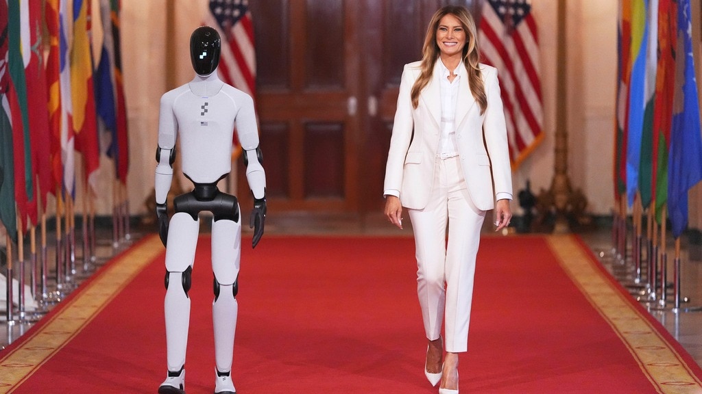 Move over Melania! Humanoid robot steals the show at White House tech summit