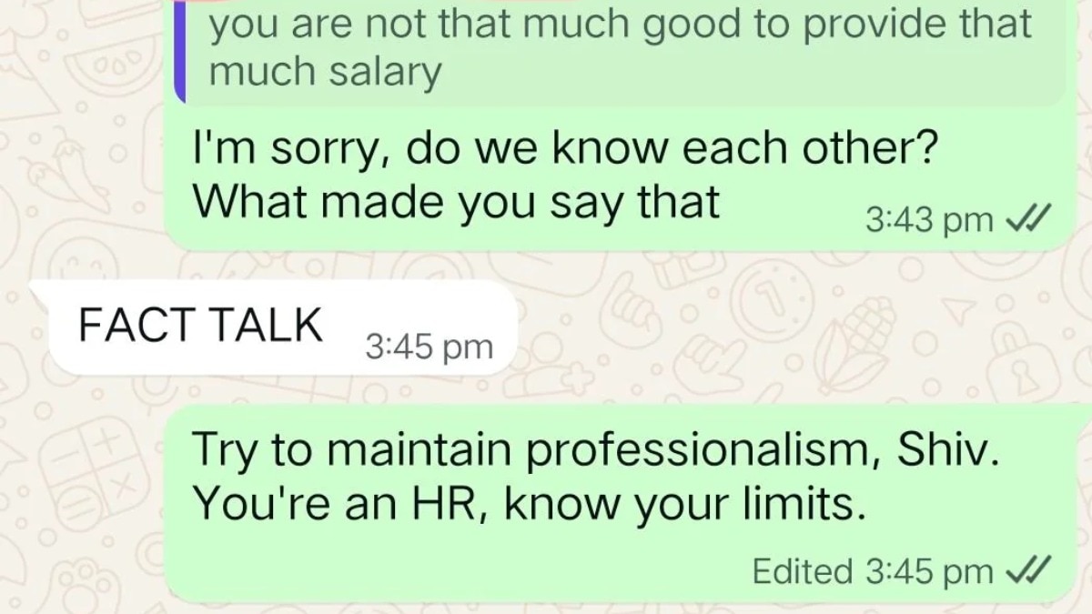 Mumbai HR's Blunt Rejection of Candidate Goes Viral