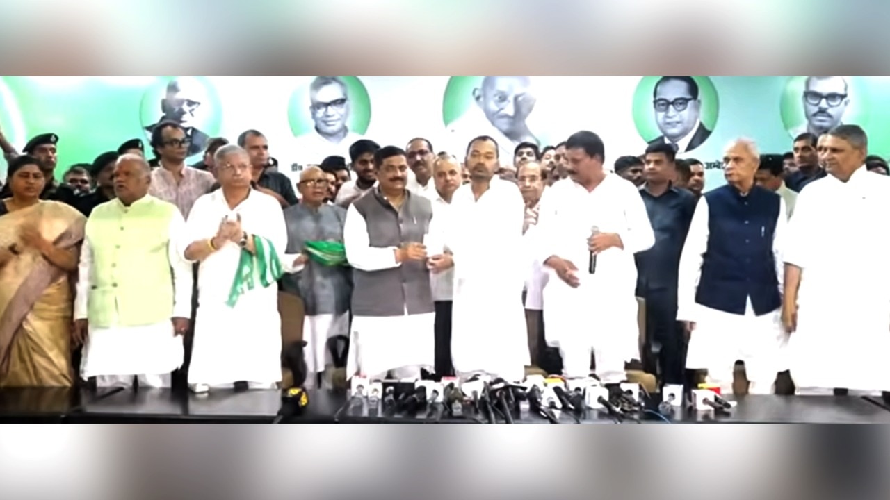 Bihar CM Nitish Kumar's son Nishant Kumar joins JDU at party office in Patna