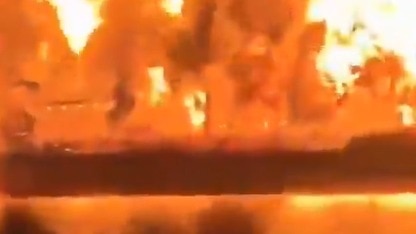 Video: Oil tankers burn as Iran hits ships carrying Iraqi crude