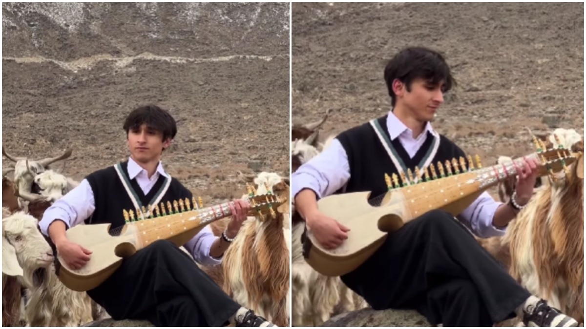 Pakistani Plays Kal Ho Naa Ho on Rubab in Mountains