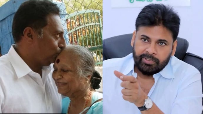 Pawan Kalyan shared a condolence note for Prakash Raj after his mother's death. Prakash Raj, his mother and Pawan Kalyan