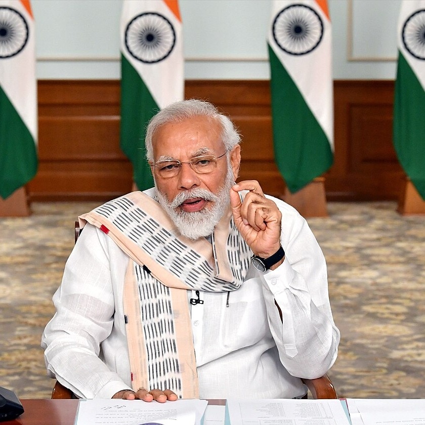 pm narendra modi interacts chief minister west asia crisis
