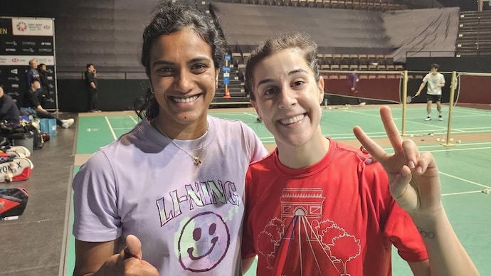PV Sindhu paid a heartfelt tribute to Carolina Marin. Courtesy: PV Sindhu Instagram PV Sindhu