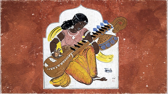 A MASTERLY NOTE: ‘Veena Vadini’ by Nandalal Bose