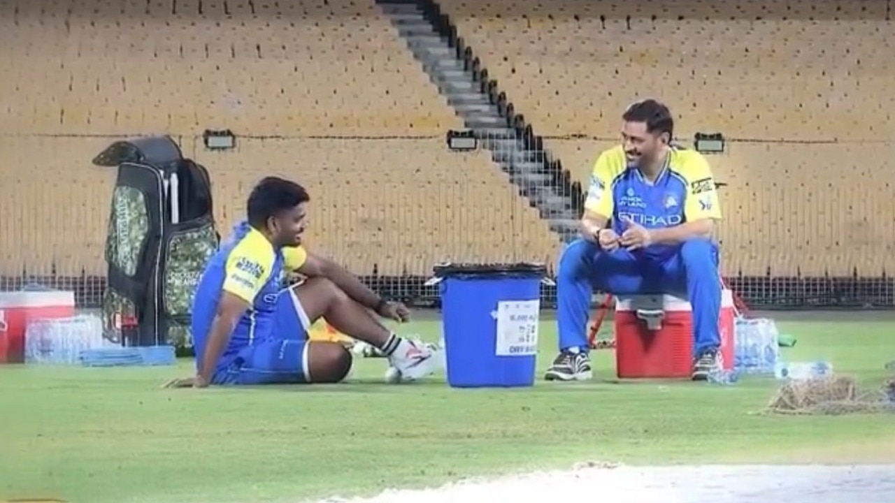 Sanju Samson, MS Dhoni's intense chat at CSK camp sets internet ablaze