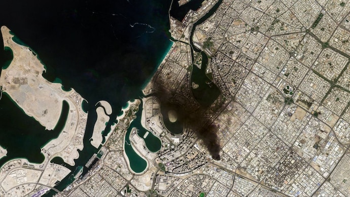 Satellite images show strikes reach Dubai as Iran’s retaliation rattles Gulf’s safest skyline