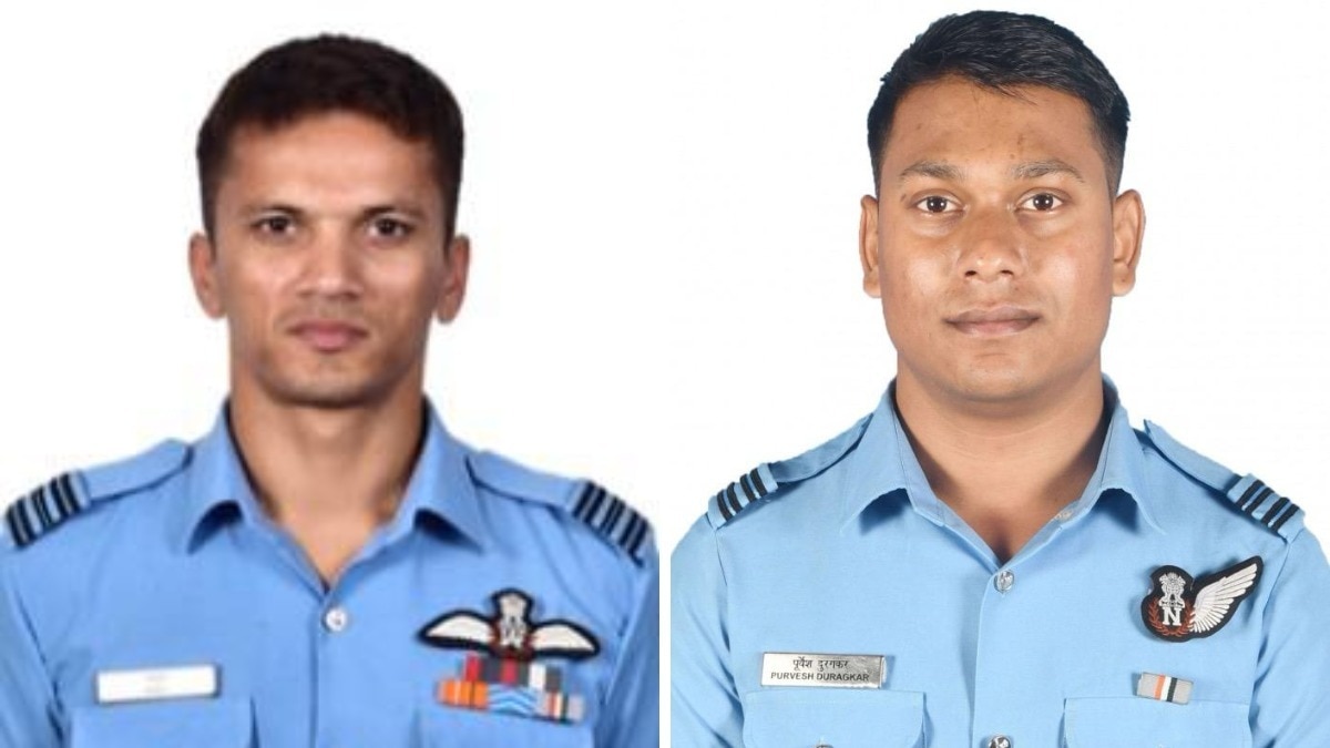 Sukhoi jet crashes in Assam Squadron Leader Anuj and Flight Lieutenant Purvesh Durgakar