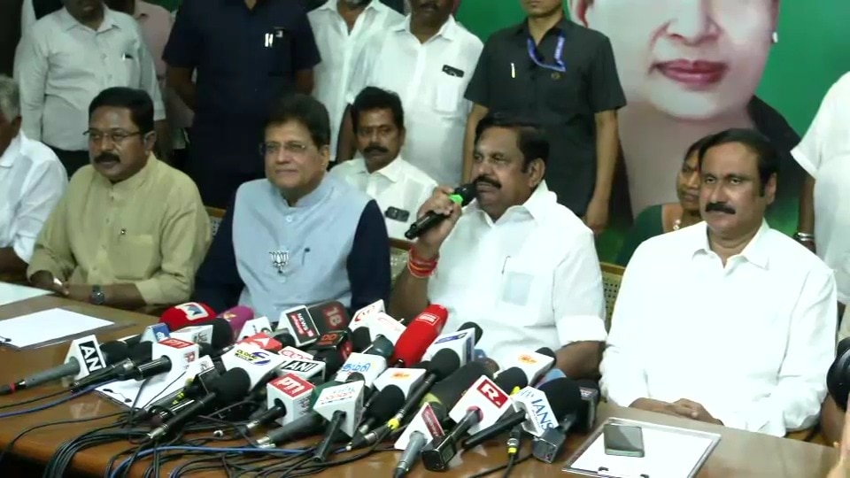 NDA seals Tamil Nadu seat deal: AIADMK to contest on 178, BJP 27 out of 234