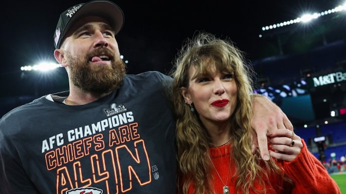 Taylor Swift and Travis Kelce in the frame (via Getty) Taylor Swift and Travis Kelce spark fresh buzz with unexpected family moment
