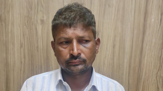 The accused, identified as Dadu Haibat Yamgar, tied the hands and legs of his daughters. The accused, identified as Dadu Haibat Yamgar, tied the hands and legs of his daughters.